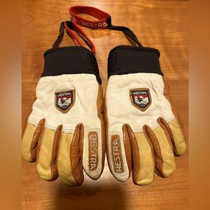 Youth Hestra leather winter gloves size 4 (about 5-7 year old)